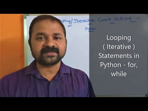 Looping Control Statements in Python Programming || Iterative || for loop || while loop