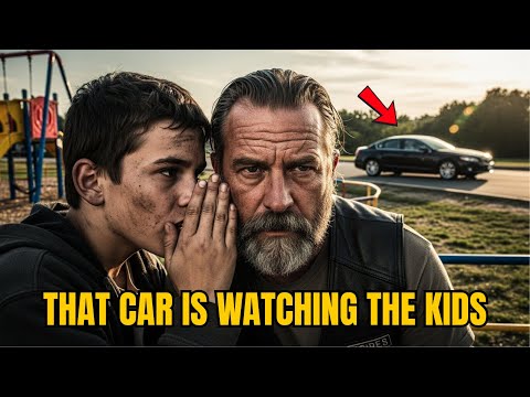 Homeless Boy Whispered to a Biker"That Car is Watching The Kids"  — What Hells Angels Did Next.
