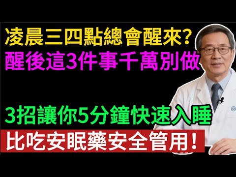 凌晨3、4點準時醒? 醒後3件致命錯事別再做! 尤其第1件, 竟是失眠元兇!3個方法 幫你告別「垃圾睡眠」!#健康知识#老年健康#健康养生#健康之眼