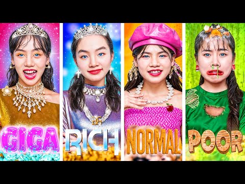 الطالبة الفقيرة ضد الغنية ضد الفاحشة الثراء ضد العادية في أكاديمية الموضة | الفتاة الفقيرة لصّة