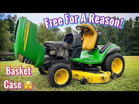FREE JOHN DEERE RIDER (CAN WE SAVE IT) PT1