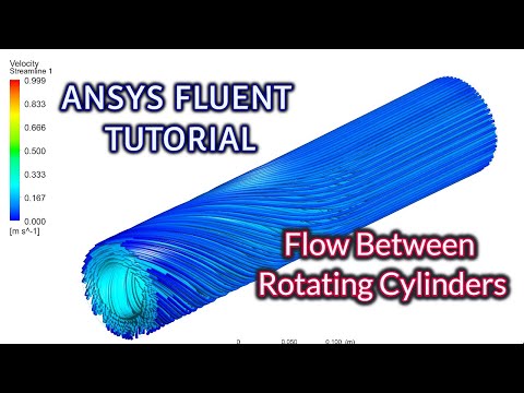 ANSYS Fluent Tutorials |  Flow in Between Rotating Cylinders | ANSYS Fluent Rotating Cylinder