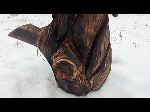 орел из дерева резьба бензопилой лесная мебель. скульптура из дерева