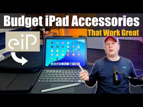 Best Budget iPad Accessories, Keyboard, Case, Stand, Pencil for 11th Gen iPad - eiP iPad Accessories