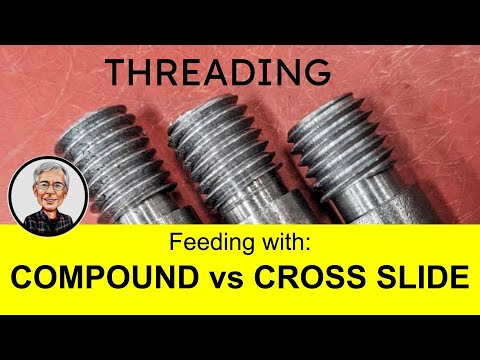 Threading - Feeding with the Cross slide vs Compound