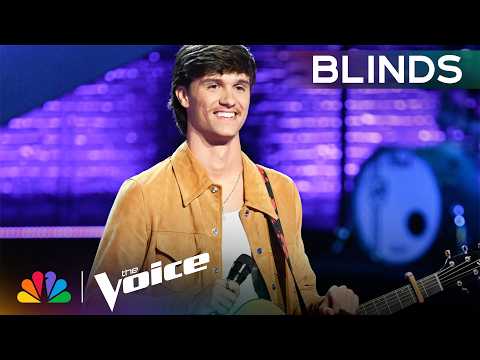 Hunter Jordan BLAZES His Own Path After Three-Chair Turn | The Voice Blind Auditions | NBC