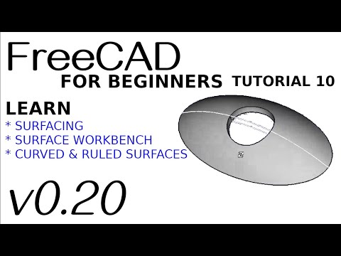 FreeCAD 0.20 For Beginners | 10 | Curved surfaces using Surface Workflow | Part Design