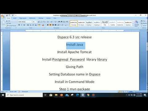 2. Installation of Dspace 6.3 in Windows 10 Operating System