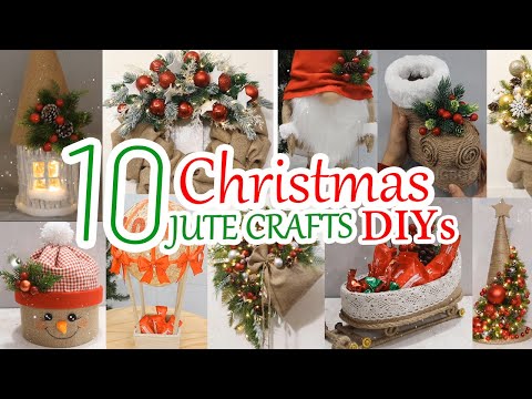 10 Cheap & Beautiful DIY Jute Christmas Decorations Ideas at Home 2024
