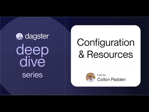 Configuration & Resources (A Dagster Deep Dive)