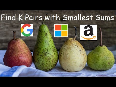 Find K Pairs with Smallest Sums - LeetCode 373 - Python