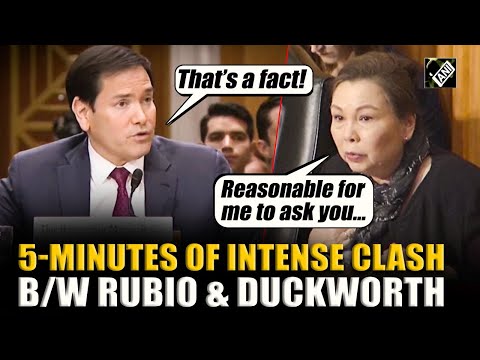 Marcho Rubio & Tammy Duckworth involves in heated exchange on Trump’s intervention in Venezuela