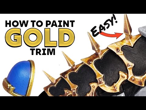 How to Paint ANY Gold Trim easily Using Citadel Shades/Washes