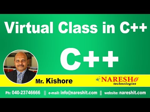 Virtual class in C++ | C++ Tutorial | Mr. Kishore