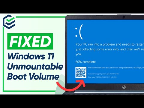 [4 Ways] Unmountable Boot Volume Windows 11/10 Fixed✅ How to Fix Unmountable Boot Volume Error 2024