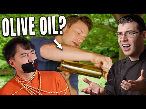 Pro Chef Reacts.. To Uncle Roger FORCED TO REVIEW JAMIE OLIVER Indonesian Salad!