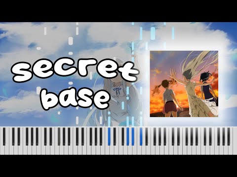 secret base (10 years after ver.) - AnoHana ED [piano tutorial]