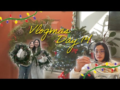Vlogmas 2025 Day 14 🎄 DIY Christmas wreath made from real tree branches!! A day when I was too la...
