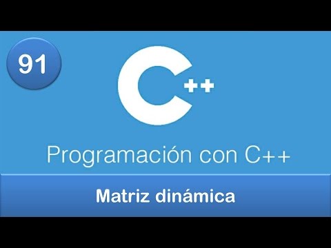 91. Programación en C++ || Punteros || Matriz dinámica
