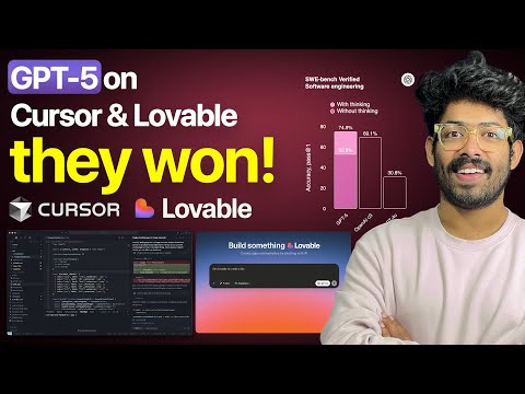 GPT-5 On Cursor & Lovable Hands-On Testing (MOST POWERFUL LLM EVER?) - FREE on Cursor