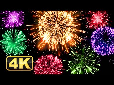 4K Amazing Fireworks Show with Sound! 12 Hours of The Most Expensive Fireworks Show Ever