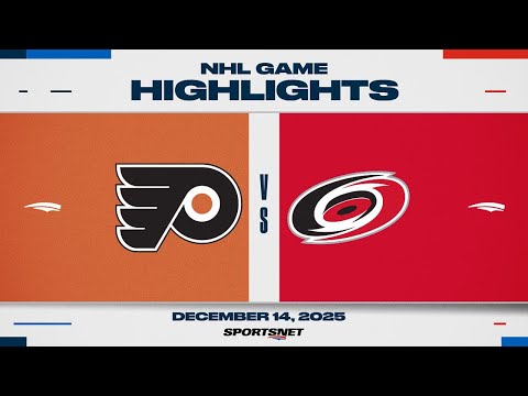 NHL Highlights | Flyers vs. Hurricanes - December 14, 2025