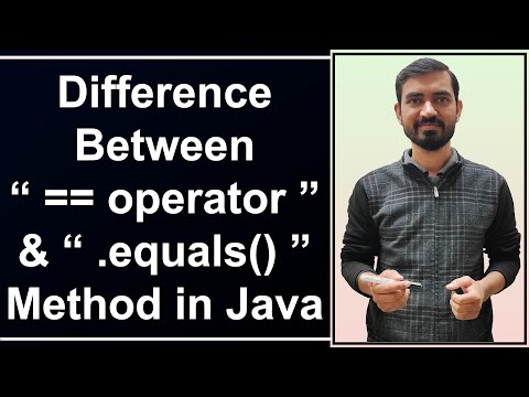 Difference Between "== Operator" And "equals() Method" In Java (Hindi)