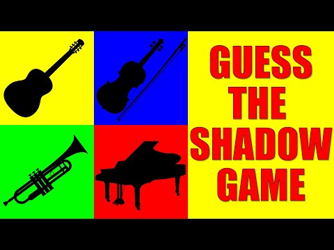 Guess the Musical Instruments from Their Shadow | Quiz Game for Kids, Preschoolers, and Kindergarten