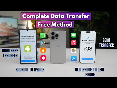 How to transfer complete data from OLD iPhone to New iPhone & Android to iPhone | Esim & Whatsapp