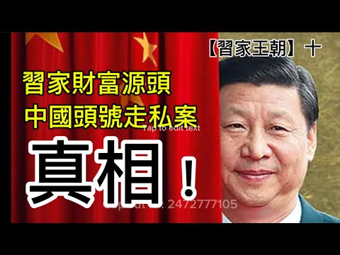 習近平家族財富真正源頭，中國頭號走私集團的雙重屬性與幕後老闆。（習家王朝，十）