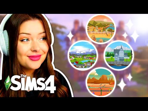 Building a Hotel But Each Room is a Different WORLD in The Sims 4 // Sims 4 Build Challenge