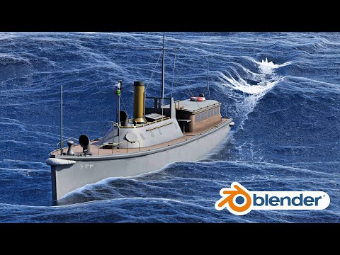 Boat Floating Simulation🔥- Blender | By Malikose Studio