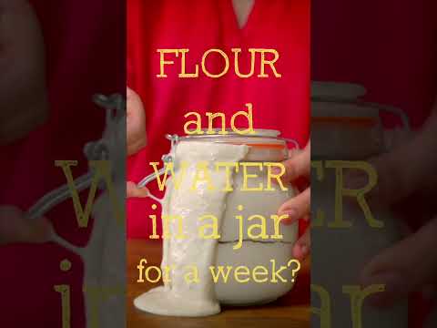 Flour and water in a jar for a week (watch ep 2 this week)