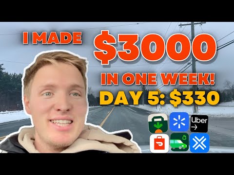 I Made $3000 in 1 Week doing GIG WORK. Day 5 Finale of my Challenge ($330 made on day 5)