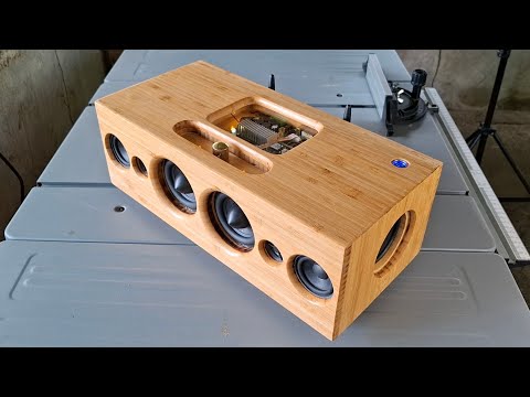 Turn Grass Wood into a DIY 100W  WiFi Bluetooth Speaker - Arylic amp