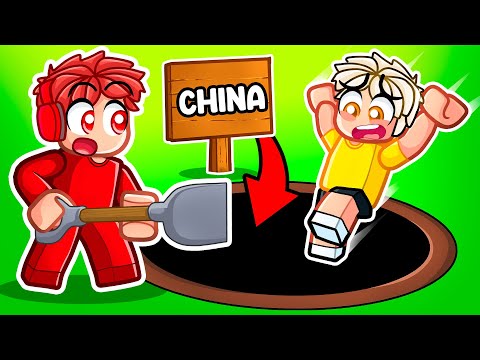 DIGGING TO CHINA in Roblox!