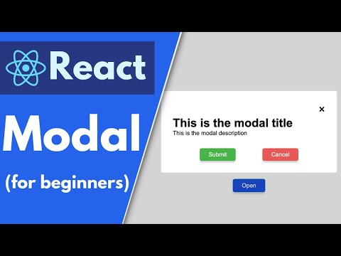 Make a Modal in React using Hooks (Submit/Close/Click Outside)| Beginner Tutorial