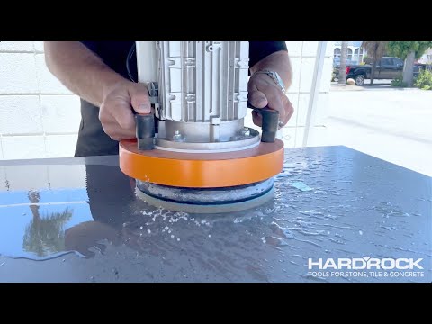 Repairing a Deep Scratch on a Quartz Surface using the LMA Orbitop Orbital Polishing Machine