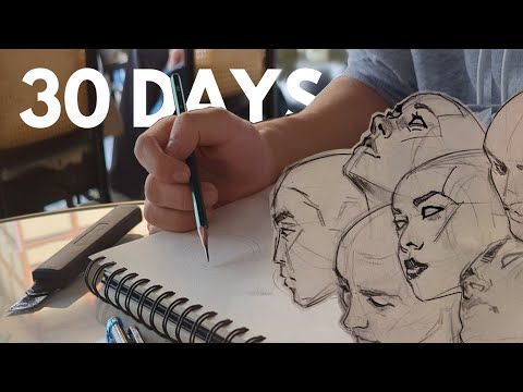 How I learned to draw faces from imagination in 30 days (while traveling)