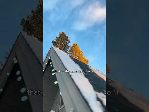 winter golden hour at our tiny homestead ❤️‍🔥