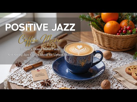 Positive February Jazz☕Soft Spring Jazz Coffee Instrumental Music & Bossa Nova Piano for Upbeat Mood