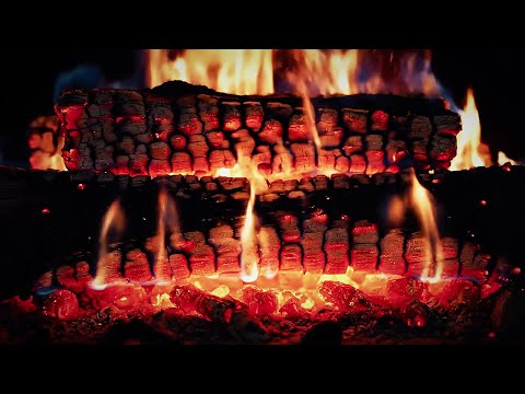 Blizzard Night + Fireplace Ambience