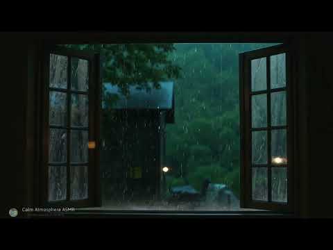 6 Hour Heavy Rain Sounds | Open Window Rain for Sleep & Relaxation