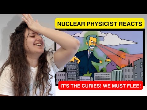 Nuclear Physicist Reacts to THE SIMPSONS - Marge Gets a Job It's The CURIES We Must Flee