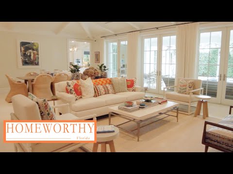 FLORIDA HOUSE TOUR | Inside Mally Skok's Patterned Palm Beach Home