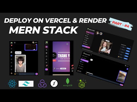 #4 Deploy Social Media Website On Vercel And Render  ||  Expressjs || MongoDb #mernstack