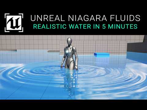 Unreal 5 - Realistic Interactive Water in 5 Minutes