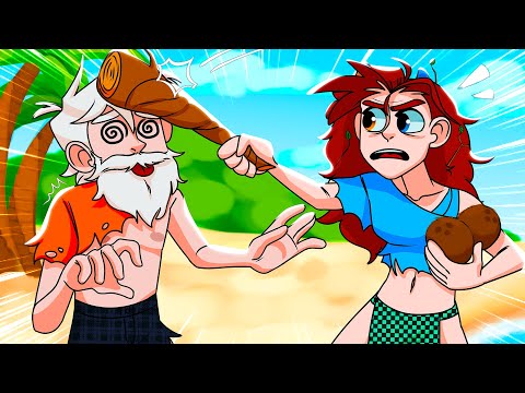 ❤️ 24 ЧАСА на НЕОБИТАЕМОМ ОСТРОВЕ в МАЙНКРАФТ