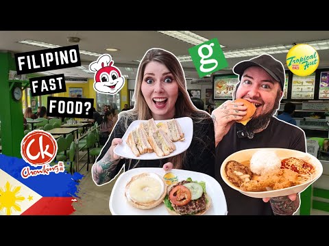 We tried FILIPINO FAST FOOD CHAINS for the FIRST TIME 🇵🇭