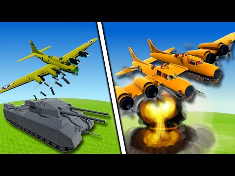 Upgrading Bombers to Destroy the Biggest WW2 Tank of All Time